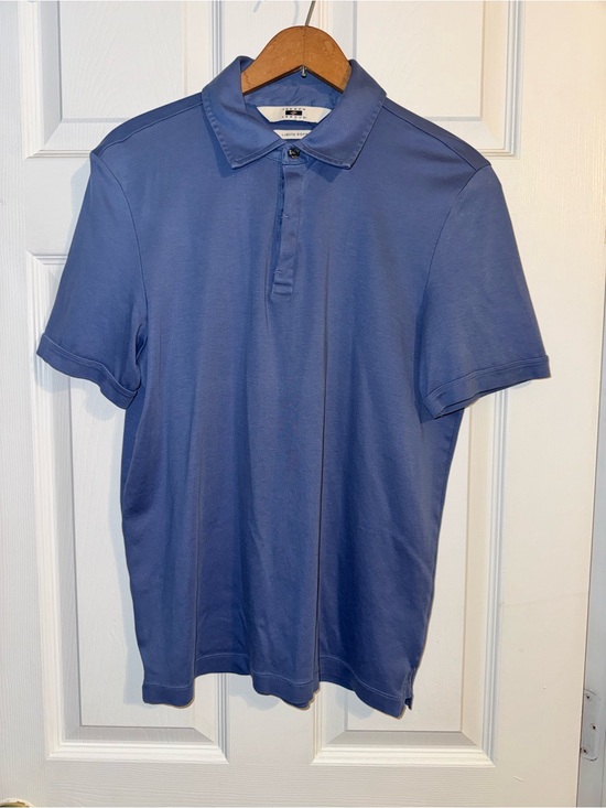 Joseph Abboud Other - Joseph Abboud Blue Polo Shirt Men’s Medium Liquid Soft Short Sleeve